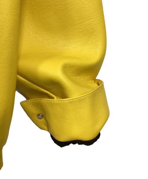 A FEW GOOD KIDS（アフューグッドキッズ）A FEW GOOD KIDS (アフューグッドキッズ) レーシングエコレザーブルゾン イエロー サイズ:Mの古着・服飾アイテム