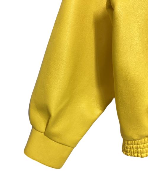 A FEW GOOD KIDS（アフューグッドキッズ）A FEW GOOD KIDS (アフューグッドキッズ) レーシングエコレザーブルゾン イエロー サイズ:Mの古着・服飾アイテム