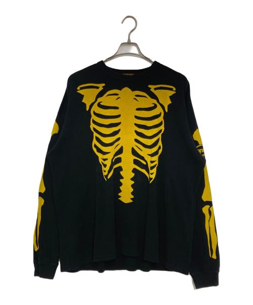 VANSON（バンソン）VANSON (バンソン) スカルサーマルカットソー ブラック サイズ:Ｌの古着・服飾アイテム