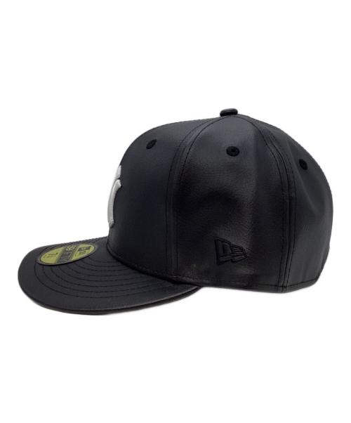 New Era（ニューエラ）New Era (ニューエラ) MLB (エムエルビー) フェイクレザーラインストーンキャップ ブラック サイズ:7　1/4の古着・服飾アイテム