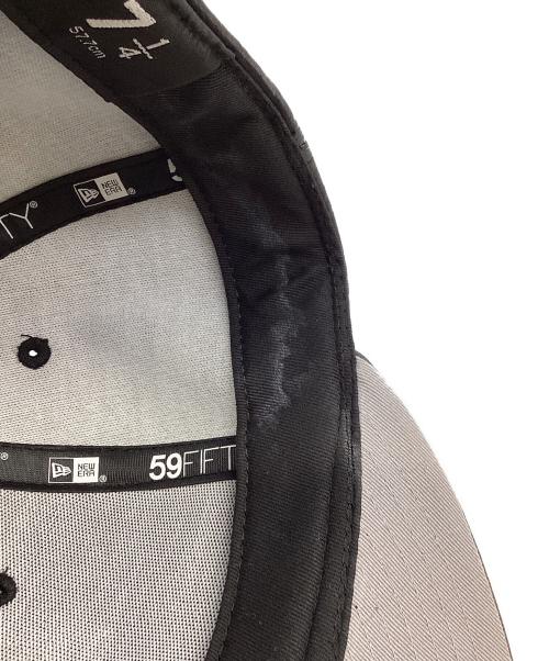 New Era（ニューエラ）New Era (ニューエラ) MLB (エムエルビー) フェイクレザーラインストーンキャップ ブラック サイズ:7　1/4の古着・服飾アイテム