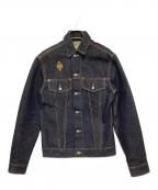 DETH KILLERSデスキラーズ）の古着「バックデザインデニムジャケット」｜インディゴ