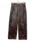 GHOSPELL（ゴスペル）の古着「Knight Faux Leather trousers」｜ブラウン