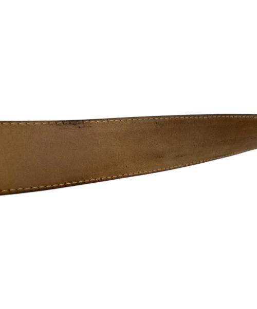 DOLCE & GABBANA（ドルチェ＆ガッバーナ）DOLCE & GABBANA (ドルチェ＆ガッバーナ) レザー型押しベルト ブラックの古着・服飾アイテム