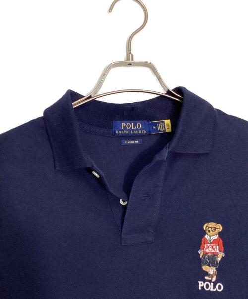 POLO RALPH LAUREN（ポロ・ラルフローレン）POLO RALPH LAUREN (ポロ・ラルフローレン) ポロベアポロシャツ ネイビー サイズ:Ｍの古着・服飾アイテム
