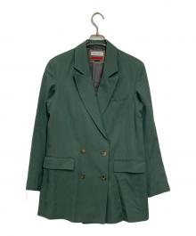 MAISON SPECIAL（メゾンスペシャル）の古着「ピークトラベルウールダブルジャケット」｜グリーン