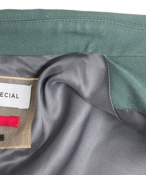 MAISON SPECIAL（メゾンスペシャル）MAISON SPECIAL (メゾンスペシャル) ピークトラベルウールダブルジャケット グリーン サイズ:Ｍの古着・服飾アイテム