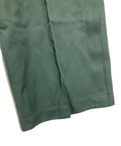 MAISON SPECIAL（メゾンスペシャル）MAISON SPECIAL (メゾンスペシャル) ウールタックパンツ グリーン サイズ:38の古着・服飾アイテム