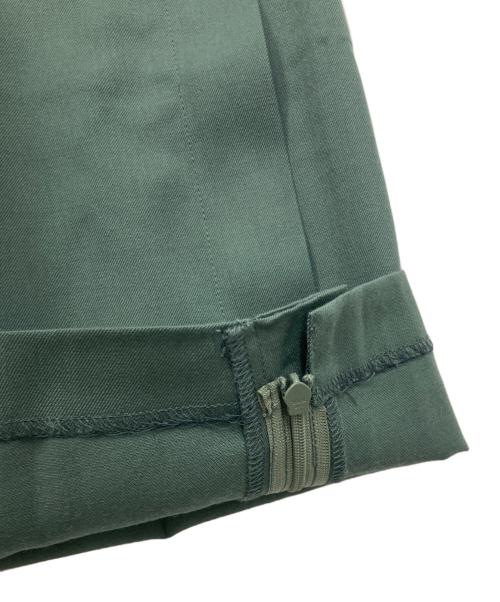 MAISON SPECIAL（メゾンスペシャル）MAISON SPECIAL (メゾンスペシャル) ウールタックパンツ グリーン サイズ:38の古着・服飾アイテム