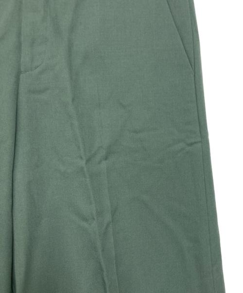 MAISON SPECIAL（メゾンスペシャル）MAISON SPECIAL (メゾンスペシャル) ウールタックパンツ グリーン サイズ:38の古着・服飾アイテム