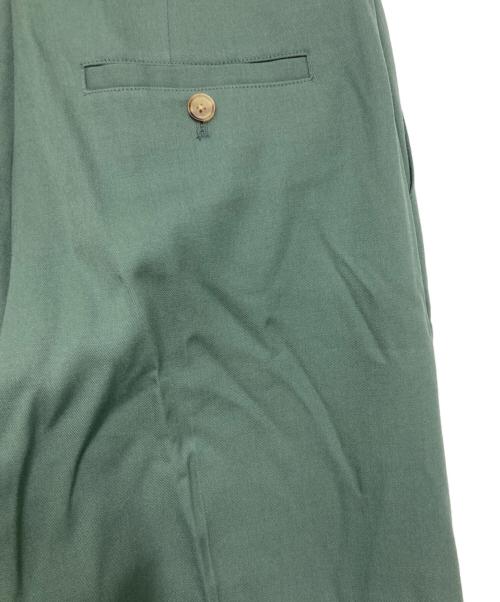 MAISON SPECIAL（メゾンスペシャル）MAISON SPECIAL (メゾンスペシャル) ウールタックパンツ グリーン サイズ:38の古着・服飾アイテム