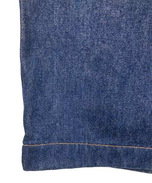 myne（マイン）myne (マイン) EDWIN (エドウィン) タックワイドデニムパンツ インディゴ サイズ:Ｓの古着・服飾アイテム