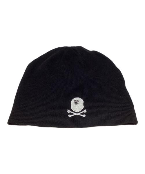 A BATHING APE（ア ベイシング エイプ）A BATHING APE (ア ベイシング エイプ) ニット帽 ブラックの古着・服飾アイテム