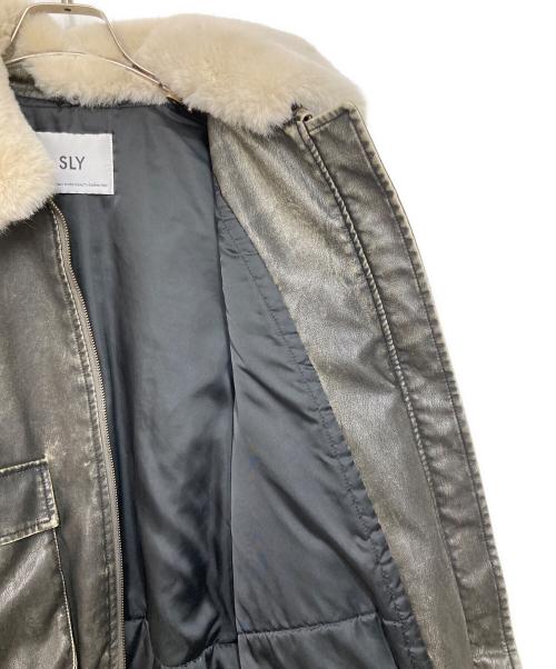 SLY（スライ）SLY (スライ) VINTAGE F／LEATHER S／ブルゾン ブラック サイズ:Freeの古着・服飾アイテム