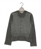 COMME des GARCONS COMME des GARCONSコムデギャルソン コムデギャルソン）の古着「ウールナイロンブレンド ドッキングニット/Wool nylon blend docking knit」｜グレー
