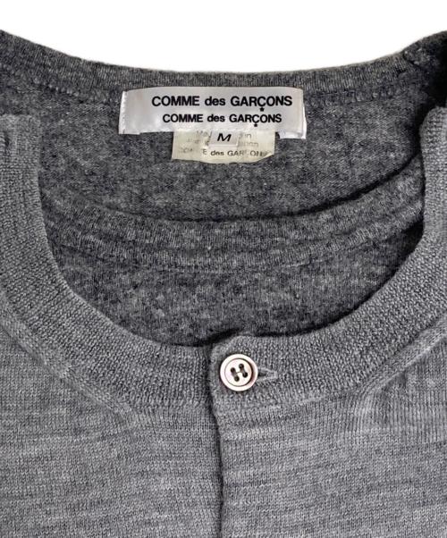 COMME des GARCONS COMME des GARCONS（コムデギャルソン コムデギャルソン）COMME des GARCONS COMME des GARCONS (コムデギャルソン コムデギャルソン) ウールナイロンブレンド ドッキングニット/Wool nylon blend docking knit グレー サイズ:Ｍの古着・服飾アイテム