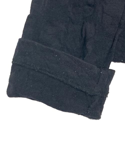 tricot COMME des GARCONS（トリココムデギャルソン）tricot COMME des GARCONS (トリココムデギャルソン) 花柄縮絨 ラップデザインウールニット/Floral Felted Wool Wrap Knit ブラック サイズ:不明の古着・服飾アイテム