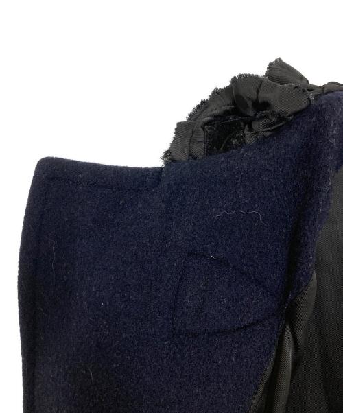 COMME des GARCONS COMME des GARCONS（コムデギャルソン コムデギャルソン）COMME des GARCONS COMME des GARCONS (コムデギャルソン コムデギャルソン) ダッフルライクロングコート ネイビー サイズ:Ｓの古着・服飾アイテム