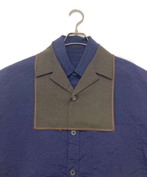 KOLOR（カラー）KOLOR (カラー) ドッキングシャツ ネイビー サイズ:１の古着・服飾アイテム