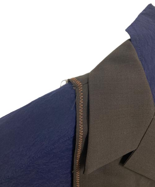 KOLOR（カラー）KOLOR (カラー) ドッキングシャツ ネイビー サイズ:１の古着・服飾アイテム