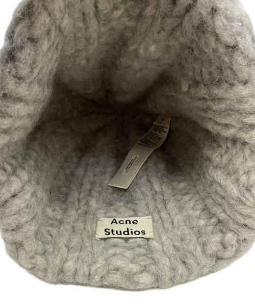 Acne studios（アクネ ストゥディオス）ACNE STUDIOS (アクネ ストゥディオス) アルパカニット帽 グレーの古着・服飾アイテム