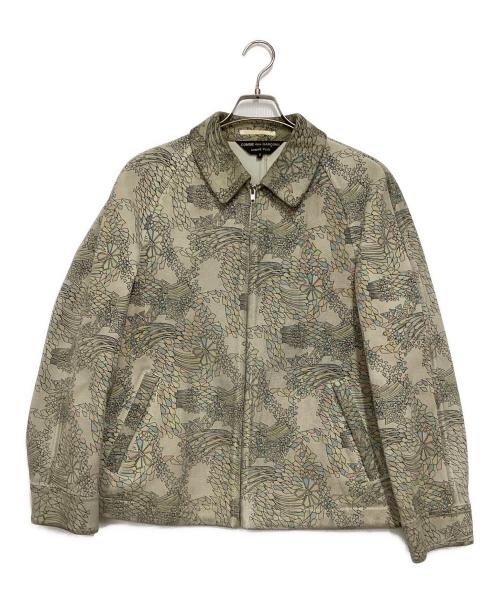 COMME des GARCONS HOMME PLUS（コムデギャルソンオムプリュス）COMME des GARCONS HOMME PLUS (コムデギャルソンオムプリュス) ホースレザーペインテッドジャケット ベージュ サイズ:Ｍの古着・服飾アイテム