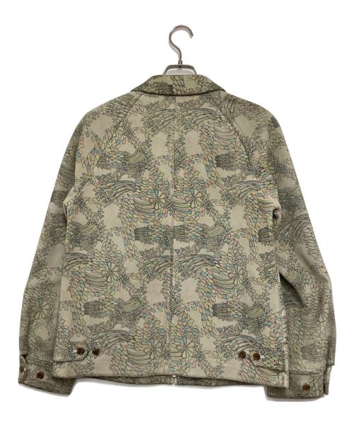 COMME des GARCONS HOMME PLUS（コムデギャルソンオムプリュス）COMME des GARCONS HOMME PLUS (コムデギャルソンオムプリュス) ホースレザーペインテッドジャケット ベージュ サイズ:Ｍの古着・服飾アイテム