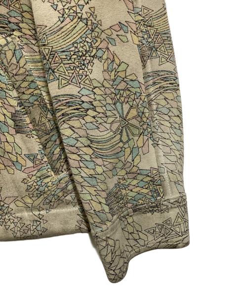 COMME des GARCONS HOMME PLUS（コムデギャルソンオムプリュス）COMME des GARCONS HOMME PLUS (コムデギャルソンオムプリュス) ホースレザーペインテッドジャケット ベージュ サイズ:Ｍの古着・服飾アイテム