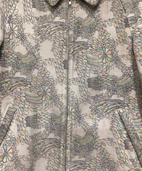 COMME des GARCONS HOMME PLUS（コムデギャルソンオムプリュス）COMME des GARCONS HOMME PLUS (コムデギャルソンオムプリュス) ホースレザーペインテッドジャケット ベージュ サイズ:Ｍの古着・服飾アイテム