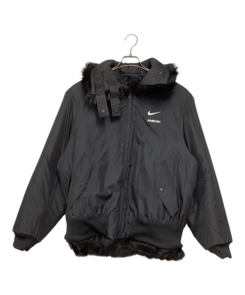 NIKE（ナイキ）NIKE (ナイキ) AMBUSH (アンブッシュ) Reversible Faux Fur Coat Jacket ブラック サイズ:Ｌの古着・服飾アイテム