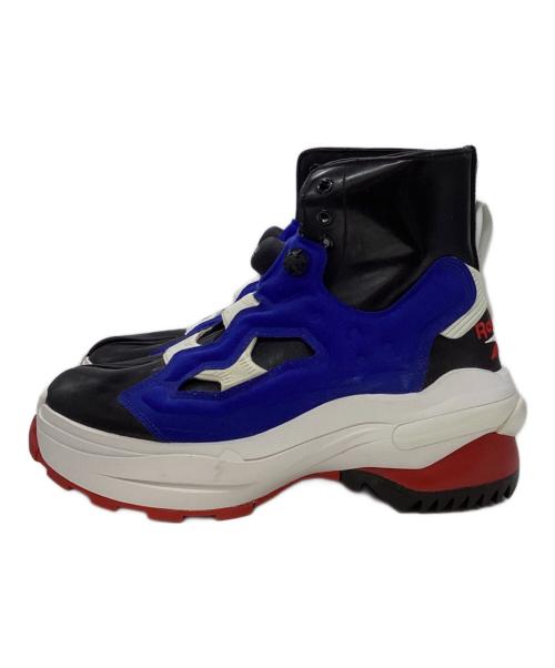 Maison Margiela（メゾンマルジェラ）Maison Margiela (メゾンマルジェラ) REEBOK (リーボック) TABI INSTAPUMP FURY ブルー×レッド サイズ:US10の古着・服飾アイテム