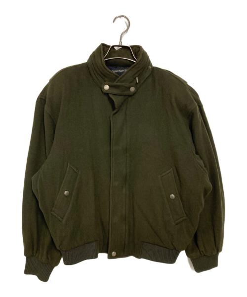 Calvin Klein Sports（カルバンクラインスポーツ）Calvin Klein Sports (カルバンクラインスポーツ) スタンドカラーウールブルゾン カーキ サイズ:Lの古着・服飾アイテム