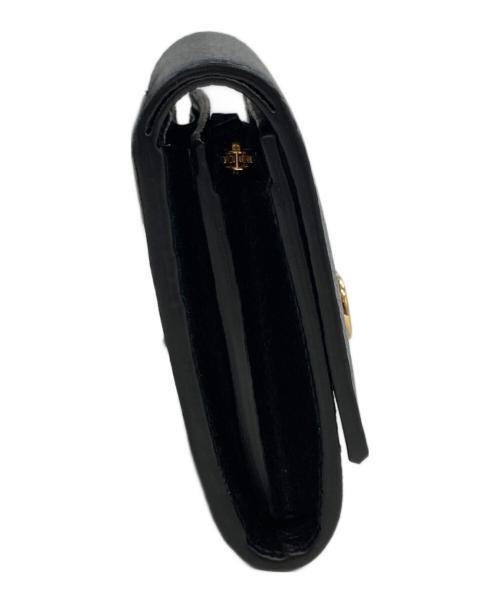 GUCCI（グッチ）GUCCI (グッチ) GGコンパクトウォレット ブラック×ベージュの古着・服飾アイテム