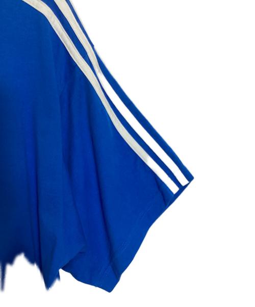 BALENCIAGA（バレンシアガ）BALENCIAGA (バレンシアガ) adidas (アディダス) ロゴプリントオーバーサイズTシャツ ブルー サイズ:Lの古着・服飾アイテム