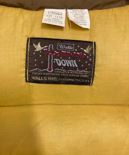 Walls（ウォールズ）Walls (ウォールズ) ダウンベスト ブラウン サイズ:XLの古着・服飾アイテム