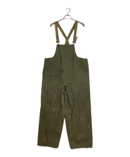 U'S NAVY（ユーエスネイビー）U'S NAVY (ユーエスネイビー) 40’s レインデッキパンツ グリーン サイズ:Mの古着・服飾アイテム