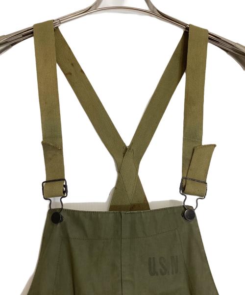 U'S NAVY（ユーエスネイビー）U'S NAVY (ユーエスネイビー) 40’s レインデッキパンツ グリーン サイズ:Mの古着・服飾アイテム