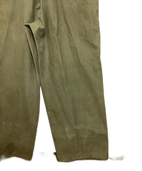 U'S NAVY（ユーエスネイビー）U'S NAVY (ユーエスネイビー) 40’s レインデッキパンツ グリーン サイズ:Mの古着・服飾アイテム