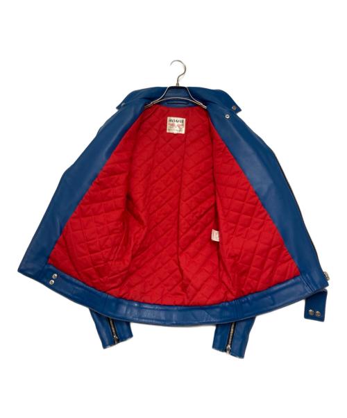 Lewis Leathers（ルイスレザース）Lewis Leathers (ルイスレザース) サイクロン レザーダブルライダースジャケット ブルー サイズ:34の古着・服飾アイテム