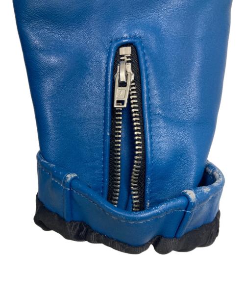 Lewis Leathers（ルイスレザース）Lewis Leathers (ルイスレザース) サイクロン レザーダブルライダースジャケット ブルー サイズ:34の古着・服飾アイテム