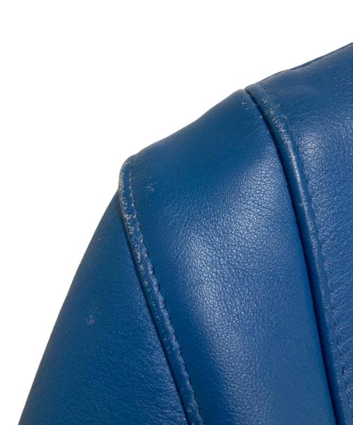 Lewis Leathers（ルイスレザース）Lewis Leathers (ルイスレザース) サイクロン レザーダブルライダースジャケット ブルー サイズ:34の古着・服飾アイテム