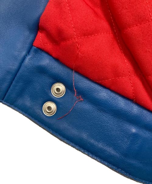 Lewis Leathers（ルイスレザース）Lewis Leathers (ルイスレザース) サイクロン レザーダブルライダースジャケット ブルー サイズ:34の古着・服飾アイテム