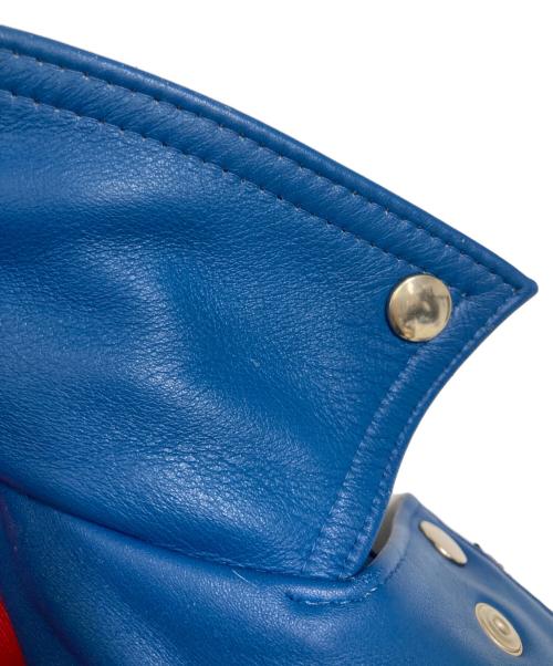 Lewis Leathers（ルイスレザース）Lewis Leathers (ルイスレザース) サイクロン レザーダブルライダースジャケット ブルー サイズ:34の古着・服飾アイテム