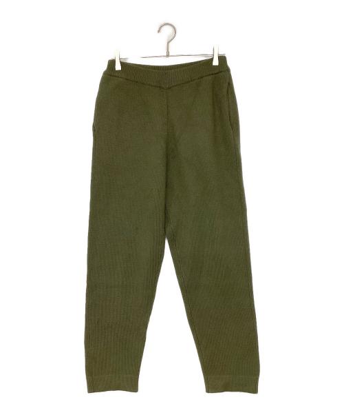 plantation（プランテーション）Plantation (プランテーション) レトロヘビーウールニットパンツ グリーン サイズ:Mの古着・服飾アイテム