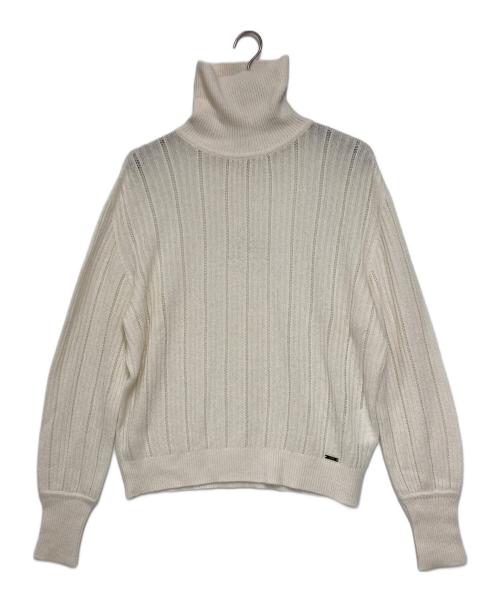 kiton（キートン）kiton (キートン) ウールシルク タートルネックニット アイボリー サイズ:40の古着・服飾アイテム