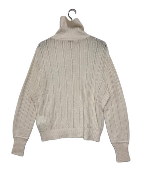 kiton（キートン）kiton (キートン) ウールシルク タートルネックニット アイボリー サイズ:40の古着・服飾アイテム