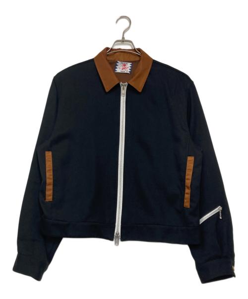 son of the cheese（（サノバチーズ））son of the cheese (（サノバチーズ）) Biker Boxy Blouson ブラック サイズ:Ｌの古着・服飾アイテム