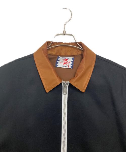 son of the cheese（（サノバチーズ））son of the cheese (（サノバチーズ）) Biker Boxy Blouson ブラック サイズ:Ｌの古着・服飾アイテム