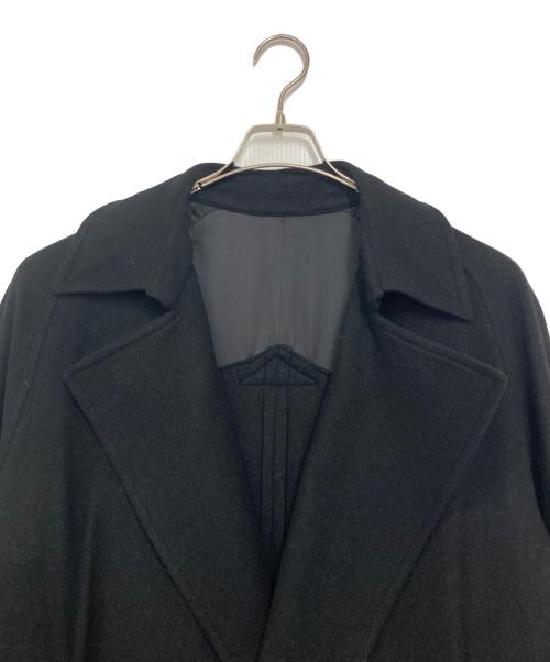 la favola（ラ ファーヴォラ）la favola (ラ ファーヴォラ) ウールラップコート ブラック サイズ:2の古着・服飾アイテム