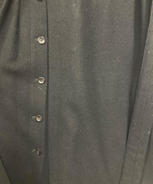 la favola（ラ ファーヴォラ）la favola (ラ ファーヴォラ) ウールラップコート ブラック サイズ:2の古着・服飾アイテム